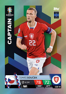Tomas Soucek Czech Republic Topps Match Attax EURO 2024 Captain #CZE10